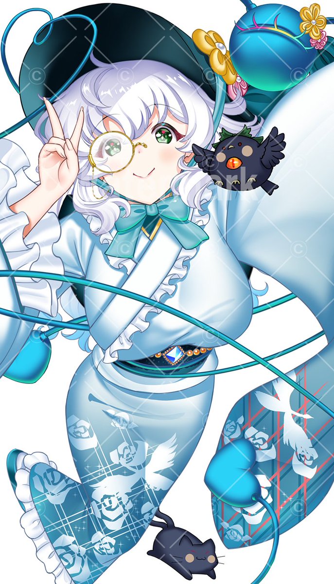 白貌の無為の新年こいし(東方ロストワード)
自撮りアングル(お燐も一緒)

#古明地こいし #東方ロストワード 