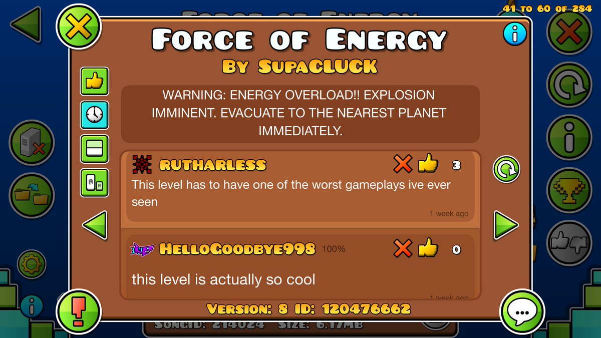 you can tell which players were only trained on levels with constant indicators that spoonfeed the gameplay by how they comment on my levels