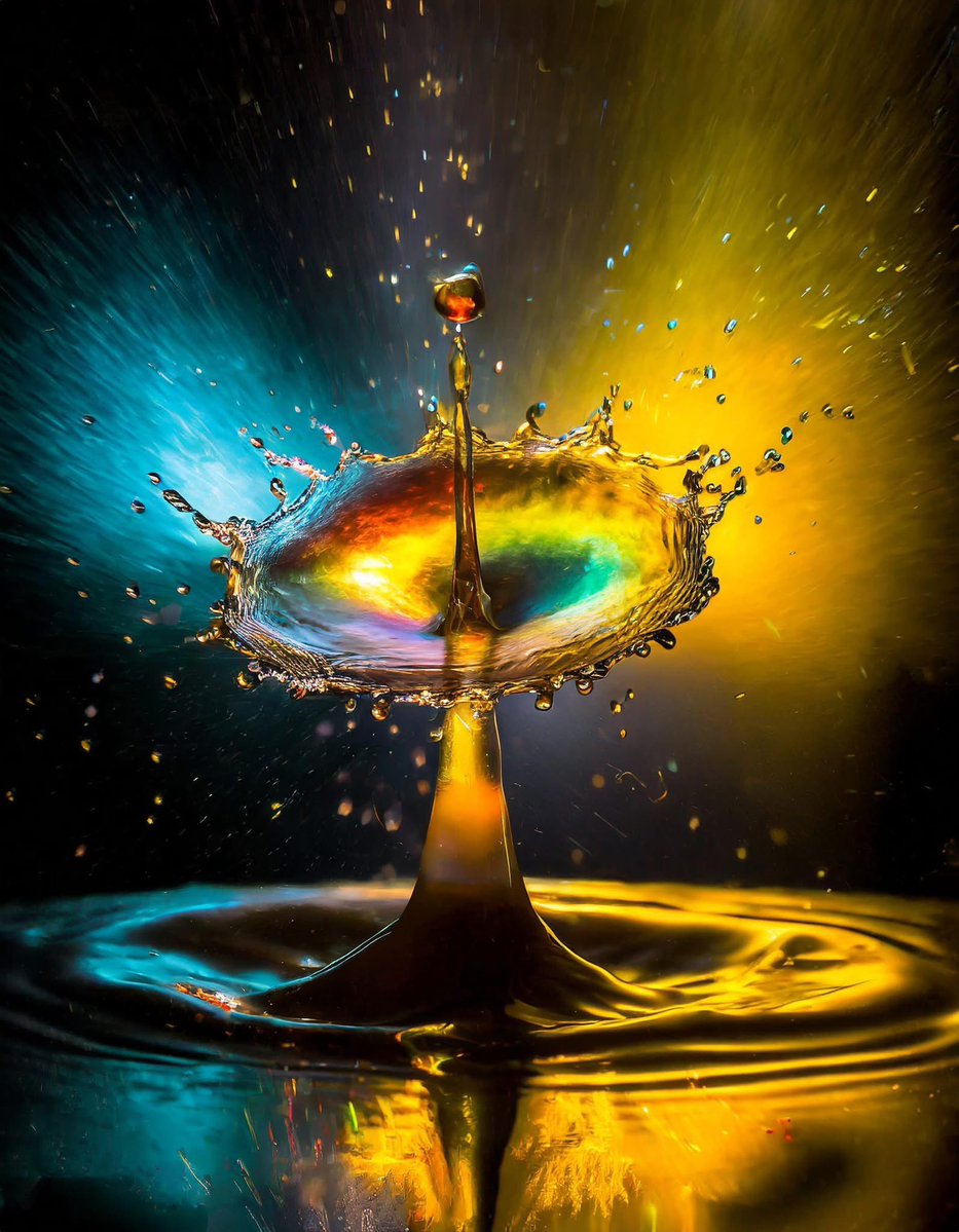 Water crown splash