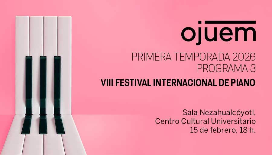 Disfruta el VIII Festival Internacional de Piano 🎹 con obras de Bartók, Lutosławski y Rajmáninov 🎼. La pianista colombiana Manuela Osorno 🇨🇴 se presentará acompañada por la #OJUEM en la Sala Nezahualcóyotl. Consulta el programa > bit.ly/4qBnjj4
#AgendaUNAM