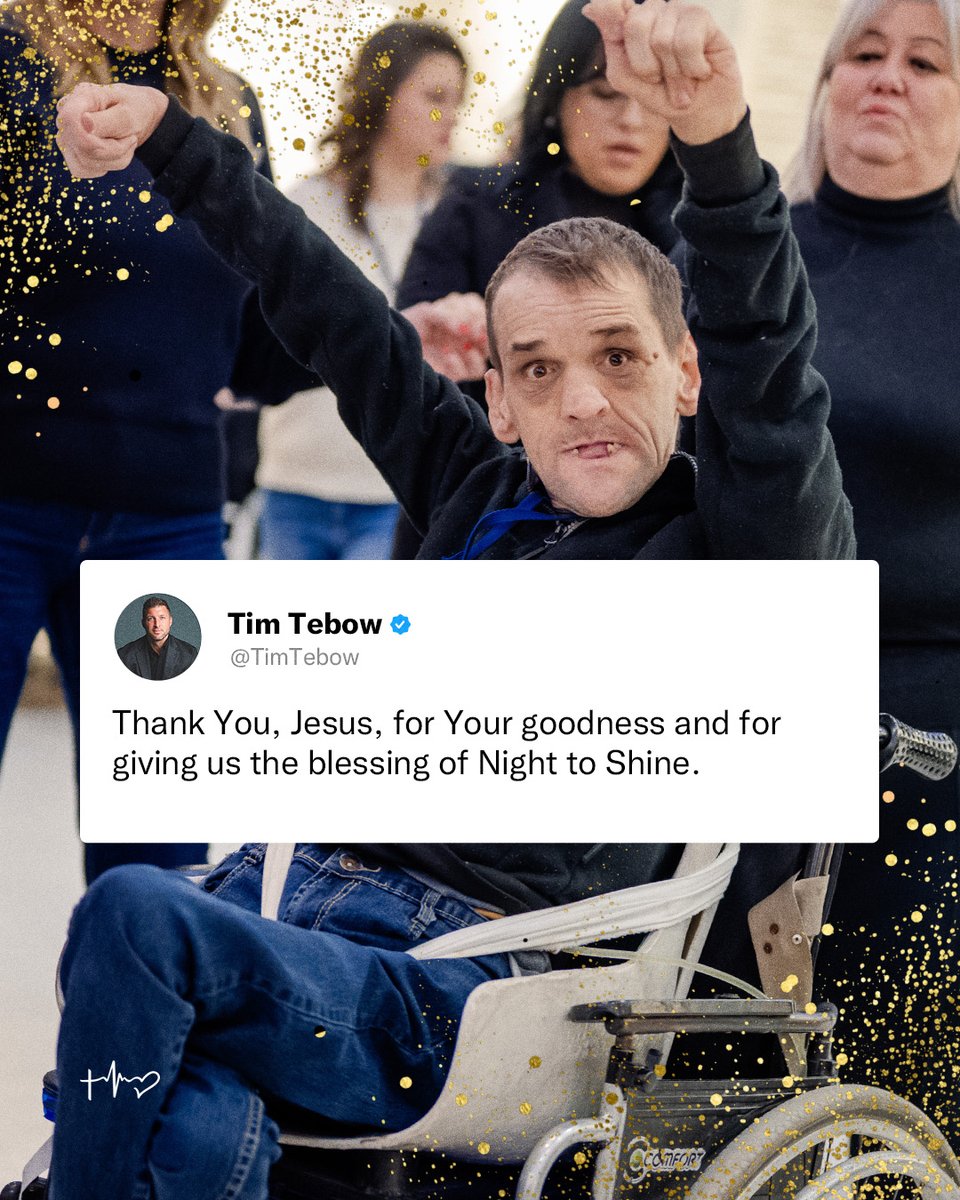 tebowfoundation's tweet photo. 🙏 Jesus, thank you for Night to Shine. 970+ churches from all over the globe coming together to love &amp; celebrate people! https://t.co/eg49CMeXIx