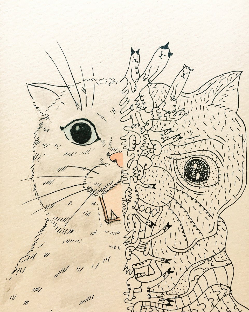 michiothomas's tweet photo. 来週の2月22日は、金城市場で、なぐぁさんとの似顔絵ユニットの阿修羅男爵似顔絵やります！
左利きのなぐぁさんは左半分を描いて、
右利きの僕が右半分を描きます！
人でも動物でも何でも！よろしくお願いします！ https://t.co/Zr5e9lW1ao