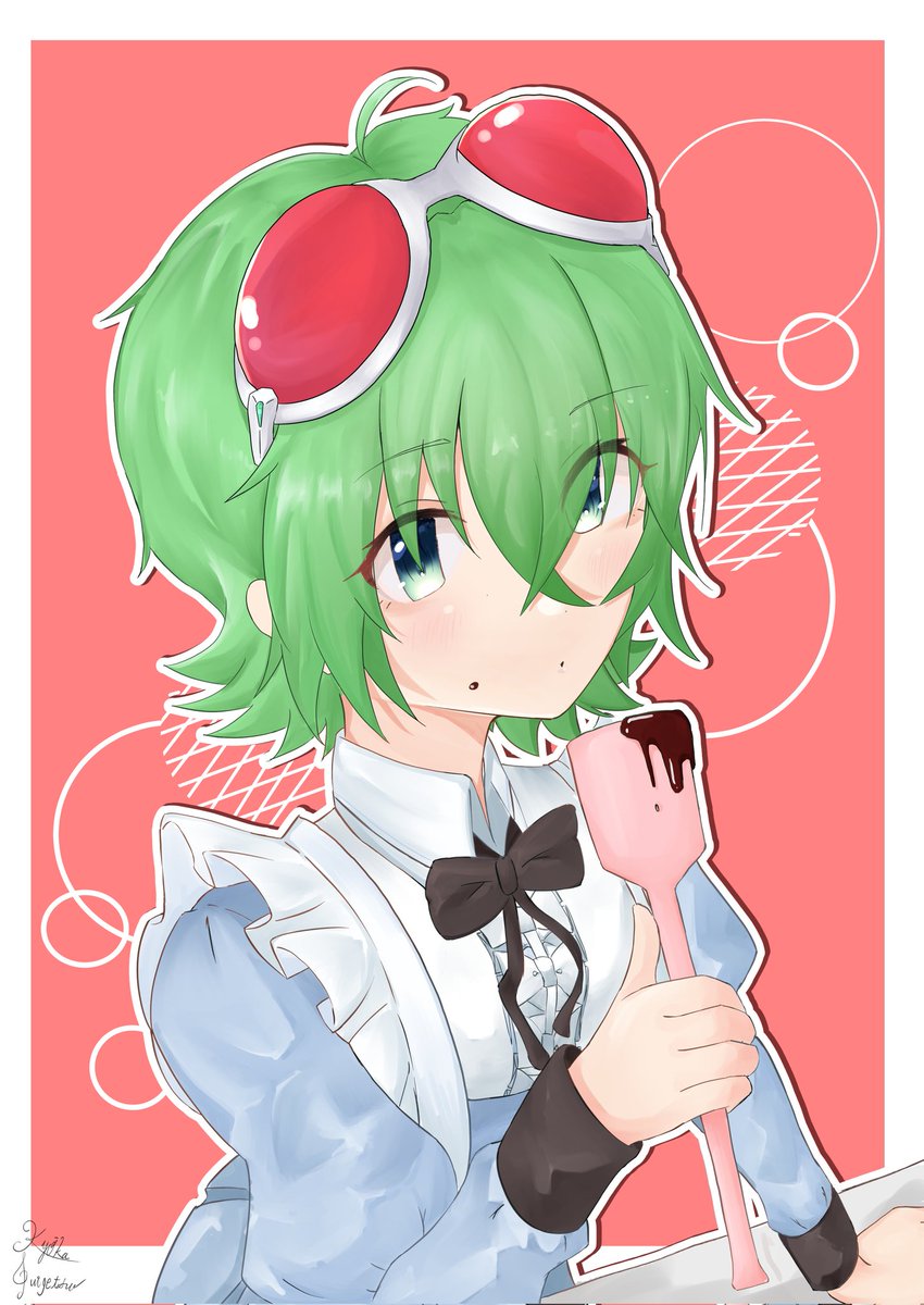 バレンタインですが
 #GUMI
 #バレンタイン 
 #絵描きさんと繋がりたい