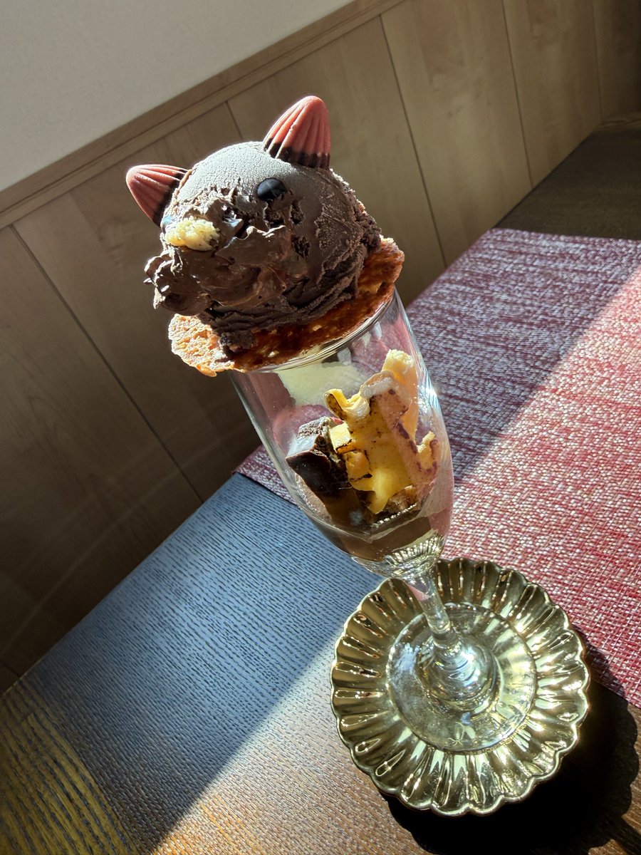 🐈HappyValentine🍫´- 今年は猫パフェ 写真では分かりにくいけど手作り