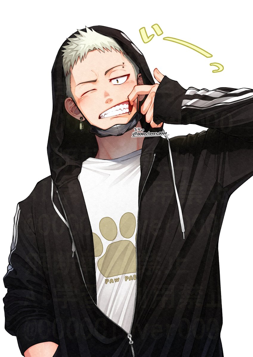 0000Clover0000's tweet image. いーっ。