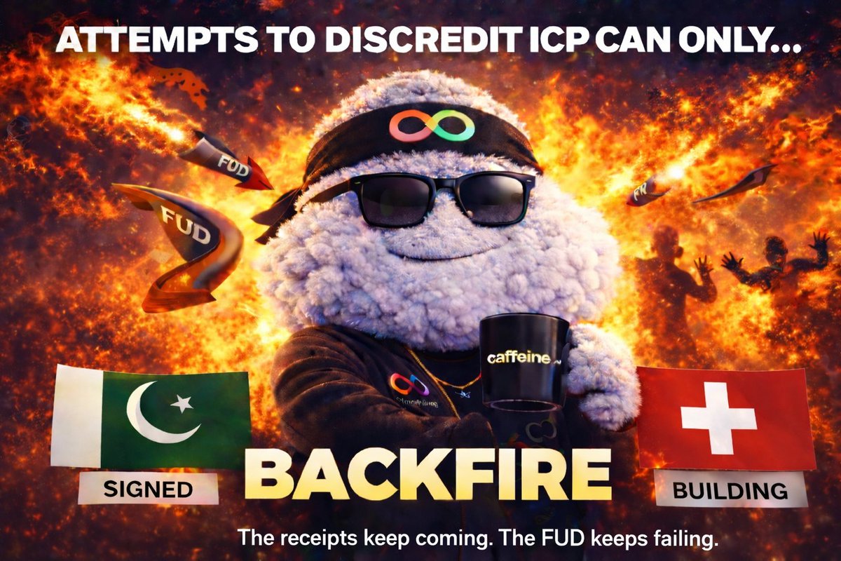 ChrisYost_'s tweet photo. They really thought the FUD would work 🤣

Attempts to discredit $ICP inevitably BACKFIRE🔥           

Meanwhile:
🇵🇰 Pakistan — SIGNED
🇨🇭 Switzerland — BUILDING @SwissSubnet 
🇰🇭 Cambodia — PARTNERED
🌐United Nations — PARTNERED

GG fudders, thanks for playing 🫡

@dfinity @SwissSubnet @UtopiaCloudLabs