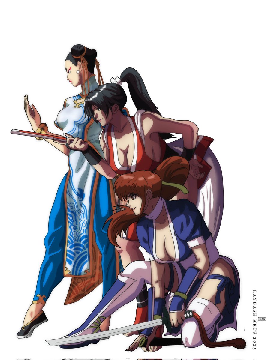 Raydash30's tweet image. ladies 
#chunli #maishiranui #kasumi
