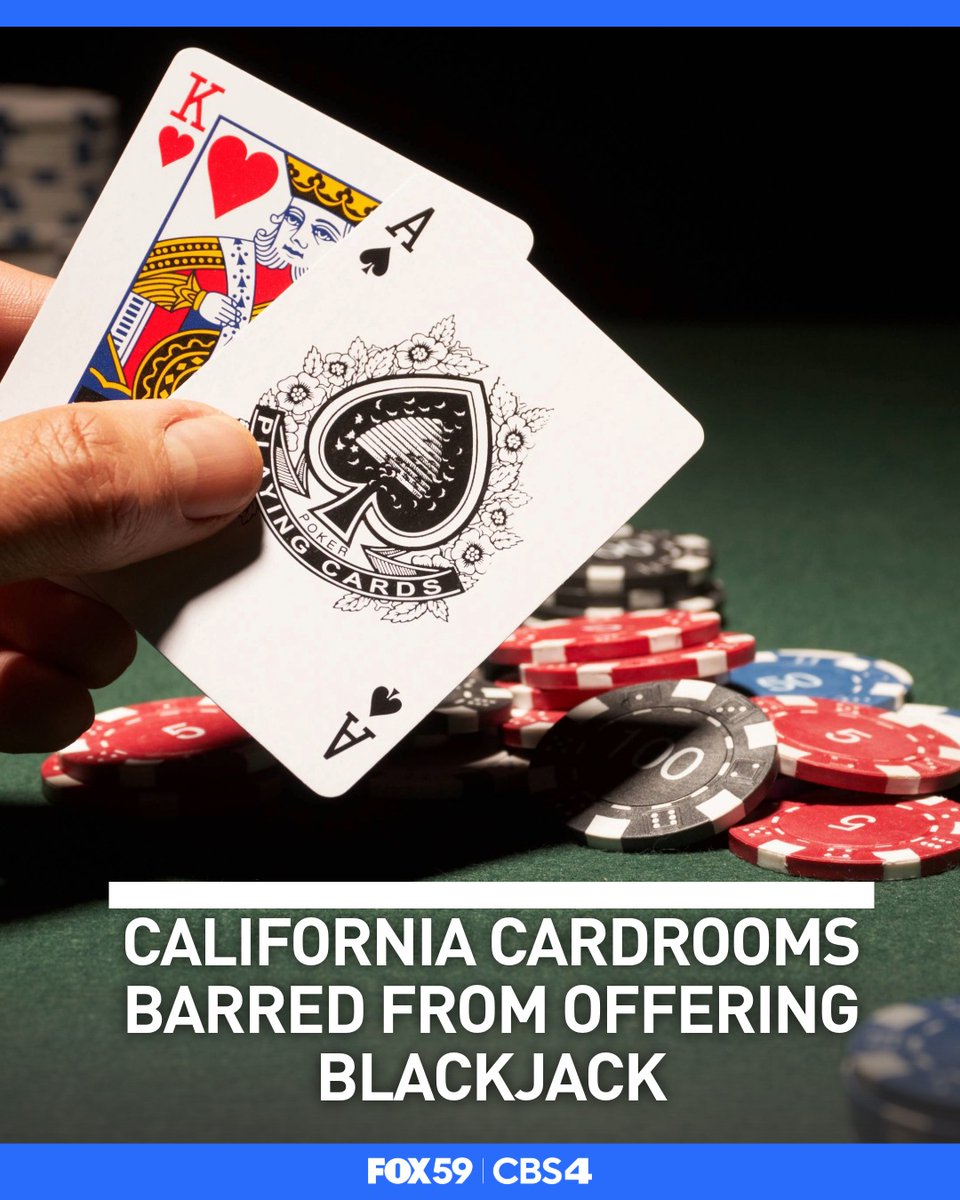California Bans Blackjack-Style Games from Cardrooms in Historic Gambling Shakeup