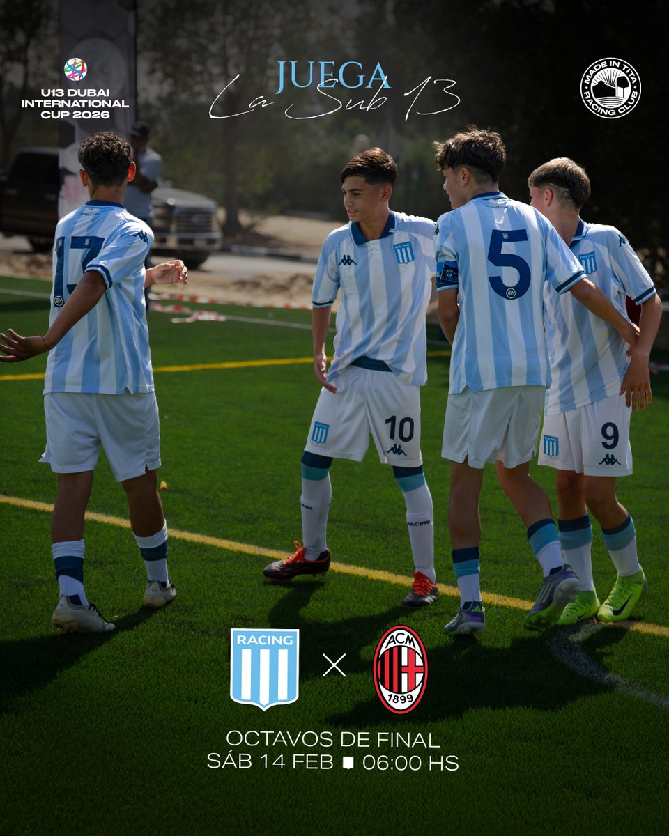 ¡LOS PIBES ENFRENTAN AL MILAN! 🩵👊🏻

¡A seguir representándonos bien arriba!