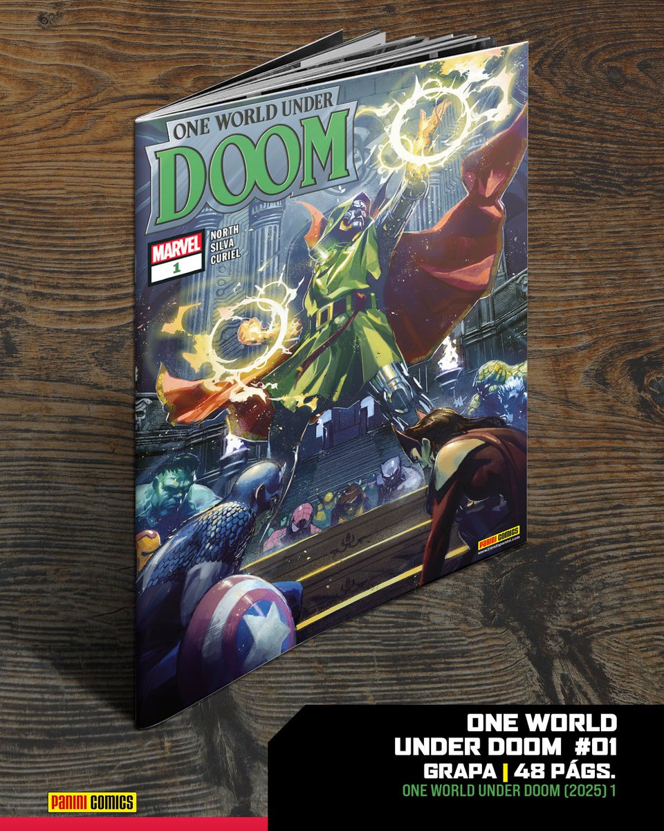 🌍 ¡UN MUNDO BAJO DOOM! 🌍
Doom es Hechicero Supremo y ahora Emperador del Mundo. Control total, líderes rendidos y una nueva Latveria global. Los héroes resisten… pero ¿alcanza para detenerlo? ⚡👑
