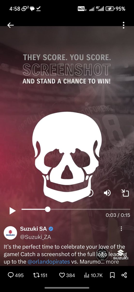 RealThapeloG1's tweet photo. @LittleHussle @Suzuki_ZA @orlandopirates #SuzukiOPLove https://t.co/Ad5R9iRfip