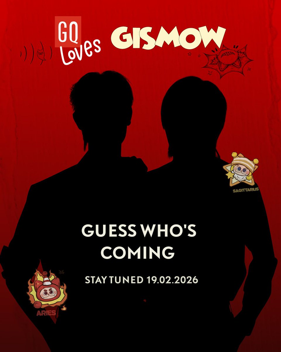 gq_apparel's tweet image. Special Valentine's Gift is coming... 🎁❤️
GQ Loves GISMOW พาตัวละครลับมาเสิร์ฟของขวัญวาเลนไทน์ชิ้นพิเศษ
.
ติดตามเฉลยพร้อมกัน 19.02.2026 นี้ ห้ามพลาด!
.
#GQxGismow #GQApparel #Gismow #Comingsoon #Teaser