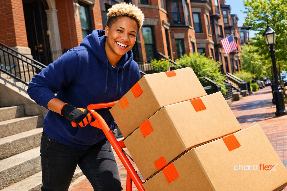 JosiahKavuma's tweet image. Hey friends, Boston moving season is no joke! 🏙️ Avoid the "convenience tax" by renting gear instead of buying. It’s smart spending that helps our community. Let’s tackle it together! 🤝 Rent gear on Chartrflex now! #BostonMoving #SmartSpending #Chartrflex https://cdn.