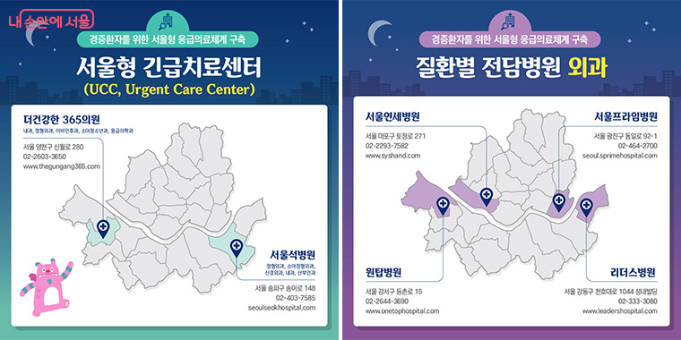 Zeebachu's tweet photo. * 링크
1. 내 주변 응급실 찾기
https://t.co/v1Myx6UYdb

2. 내 주변 병원 약국 찾기
https://t.co/zuaNpJjYBo

3. 소아 - 우리아이 안심 의료기관
운영시간: https://t.co/HqdS2wNgll
지도: https://t.co/8q20zMfjJw

4. 외상, 외과 질환
외상 - 아래 서울형 긴급치료센터에서 전담
외과 - 아래 질환별 전담병원 외과 참고