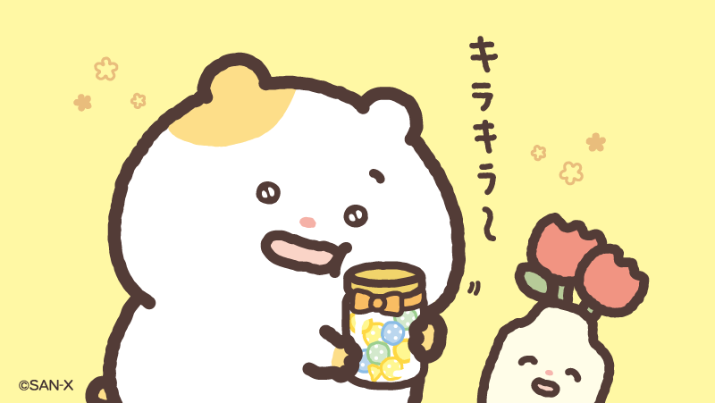 ハッピーバレンタイン✨🍫
はむちまは自分用にキャンディを買ったみたい♪🍬

#バレンタインデー