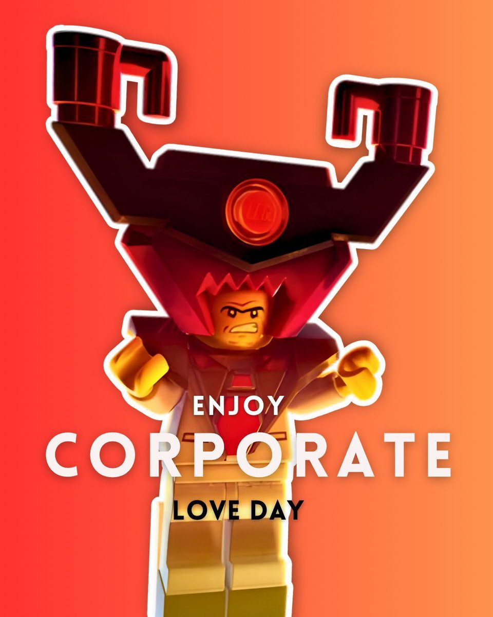 Happy corporate love day everyone, I hope you all have a good day. 

And a friendly Valentine’s Day reminder: if you’re single, you’re not alone, you’re just dating yourself.

No awkward plans. No sharing dessert. Just peace, snacks, and doing exactly what you want.

#lego