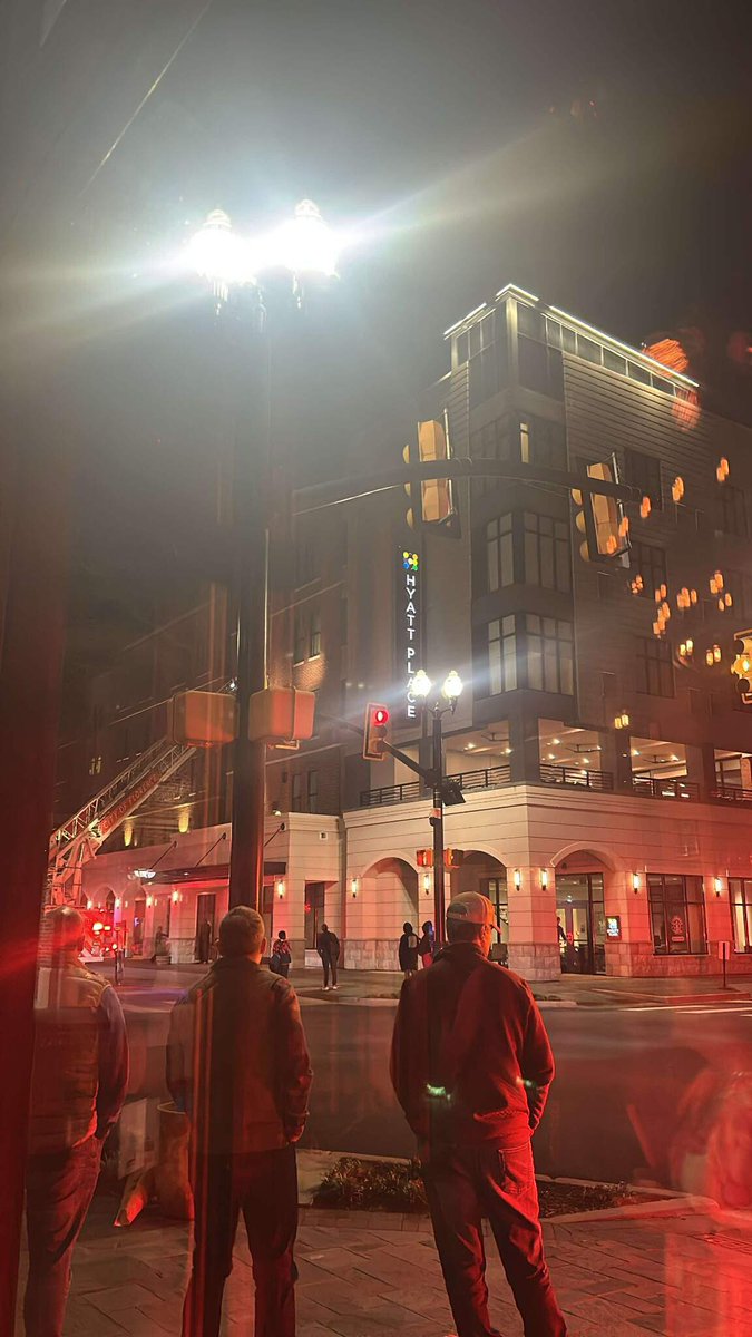 Fire this evening at 100 East Evans Street in downtown Florence.
I’m told it’s at or in the area of the Hyatt  Place hotel.