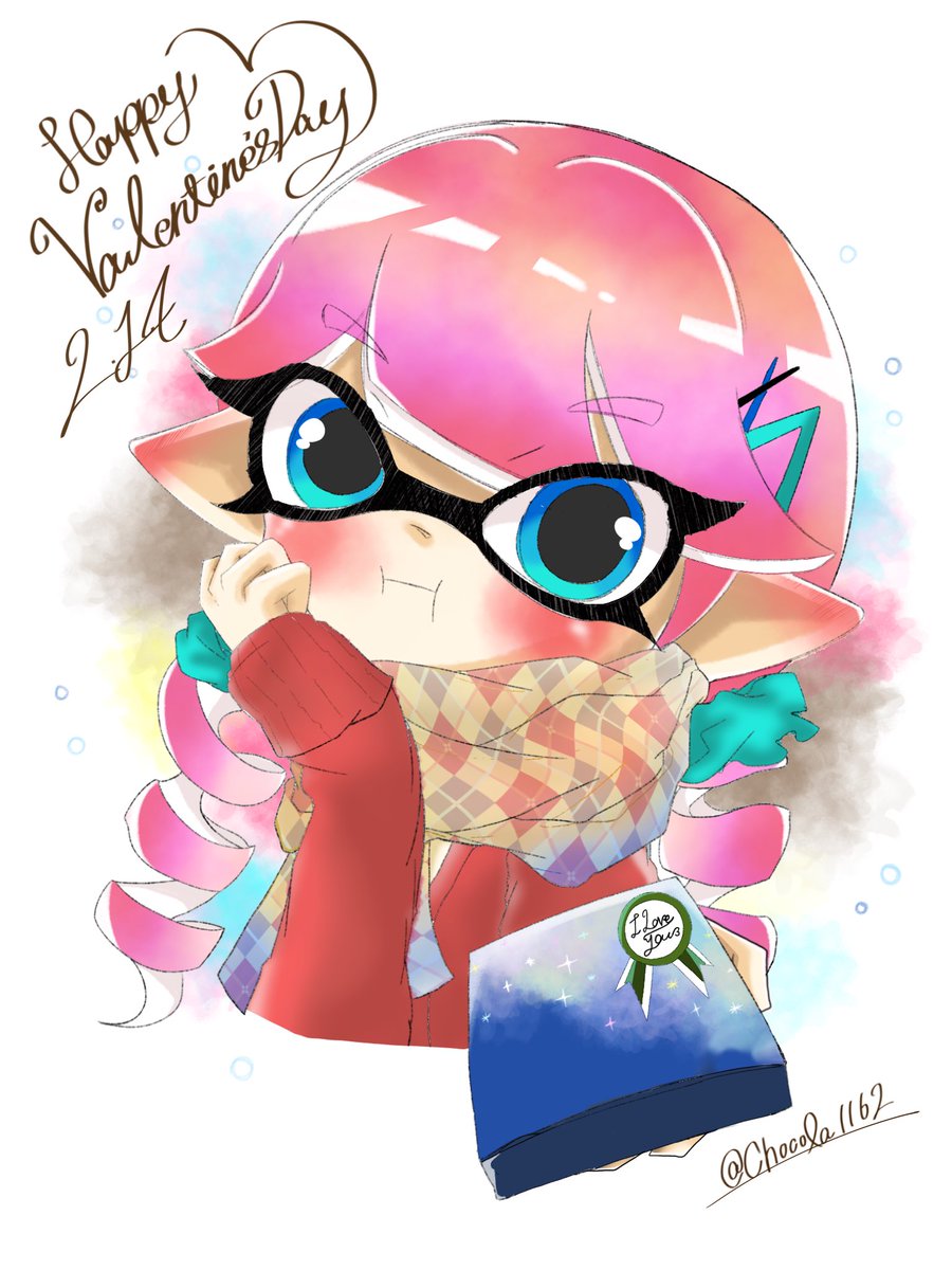 #Splatoon
#スプラトゥーンイラスト 
Happy Valentine's Day🍫💓