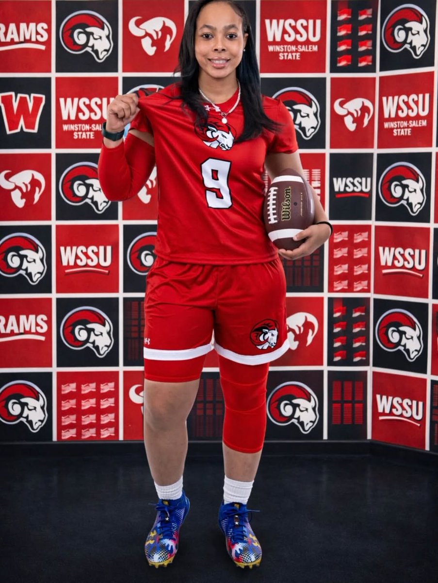 Myla Hoover (QB) Winston-Salem State University Flag Football 
☆ Hometown: Gastonia, NC