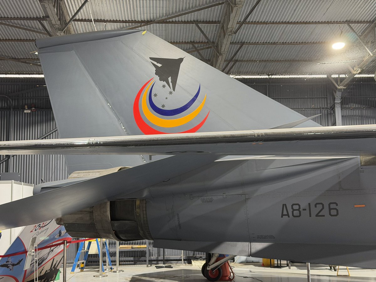 EamonMonaghanP1's tweet photo. One for @F111Driver 
Only one of two F-111C’s to still have their engines as the other preserved F-111’s outside the RAAF Museums had their engines gutted during restoration. https://t.co/I4Uh5H6R47