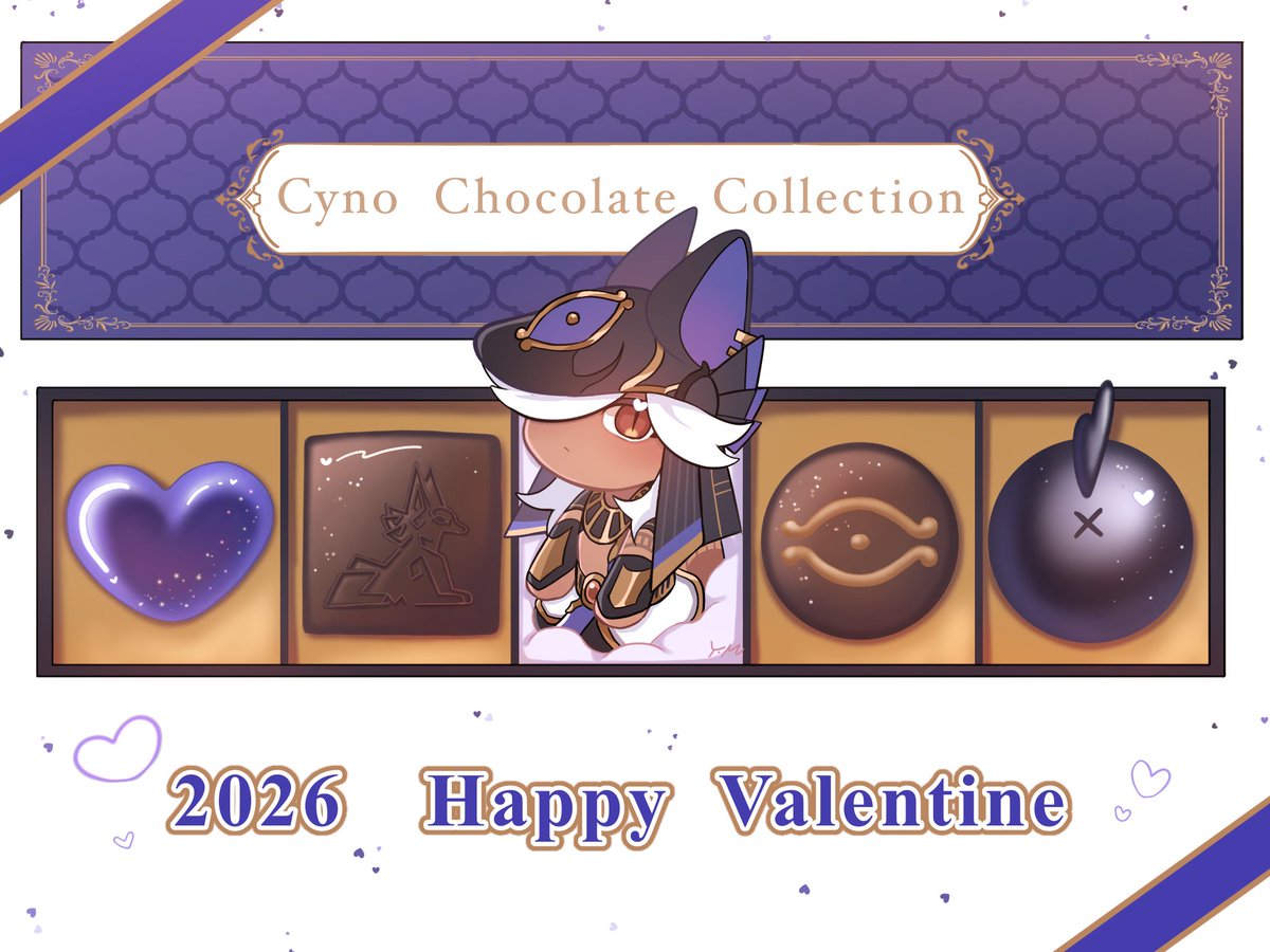 Yume_moko6's tweet photo. cyno chocolate collection 2023~2026 https://t.co/FlQVqUEaQs