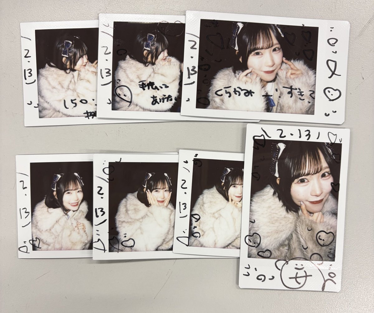 2/13
ガルデラ
前物販さおちだけベンチだったね！
特典会座って喋るの結構好き！
さおちの髪色暗いの出会った時以来かも？めっちゃ似合ってたー！
しかも好きな衣装だったから最高だった
もう会いたいよ笑←社会人になったらどうなることやら笑