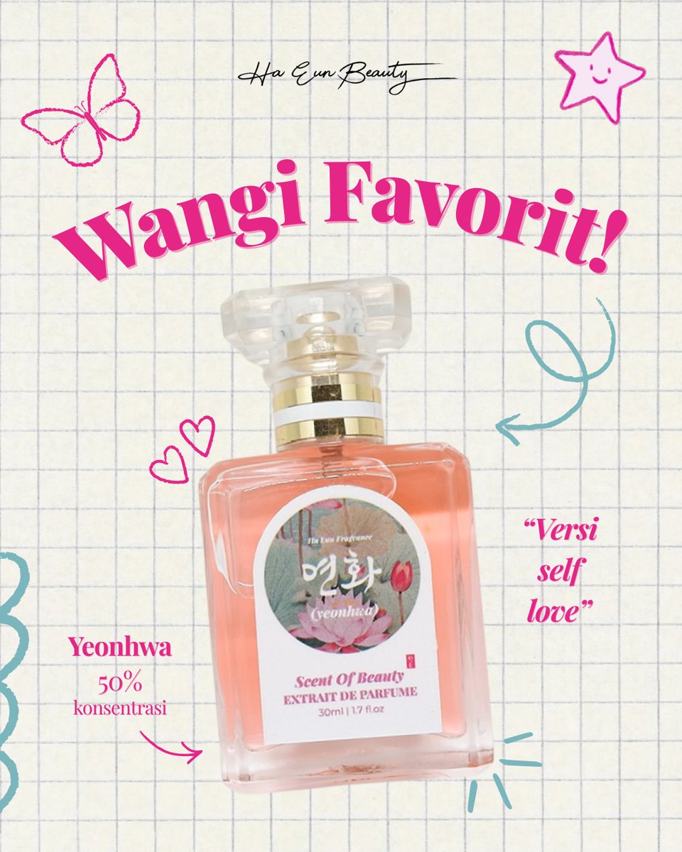 Ha_Eun_Beauty's tweet photo. STOP scroll kalau kamu belum kenal Yeonhwa 👀💗
Ini wangi favorite yang bikin orang nanya mulu 🥰
Soft, manis, elegan ✨
Extrait de Parfum Korean Series yang wanginya tahan lama & bikin susah dilupain 💖
#haeunbeauty #extraitdeparfum #parfum #perfumes #fragrance https://t.co/cfxunEHCzX