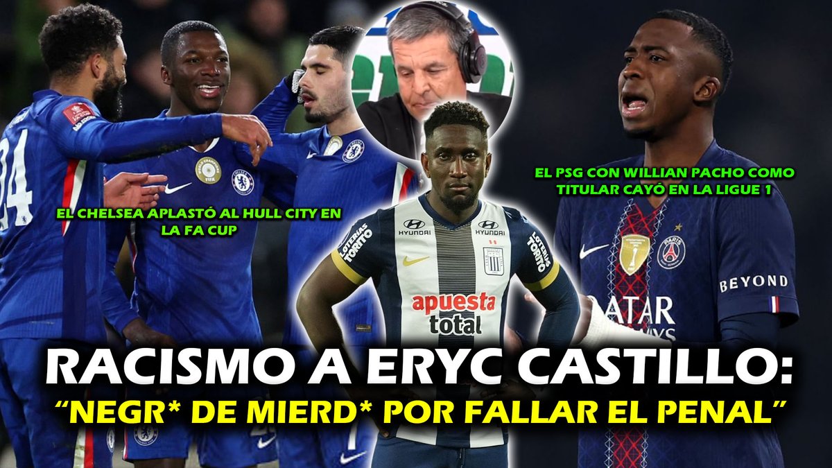 ¡RACISMO CONTRA ERYC CASTILLO EN PERÚ!

MIRA EL NUEVO VIDEO AQUÍ: youtube.com/watch?v=Piy3Lo…