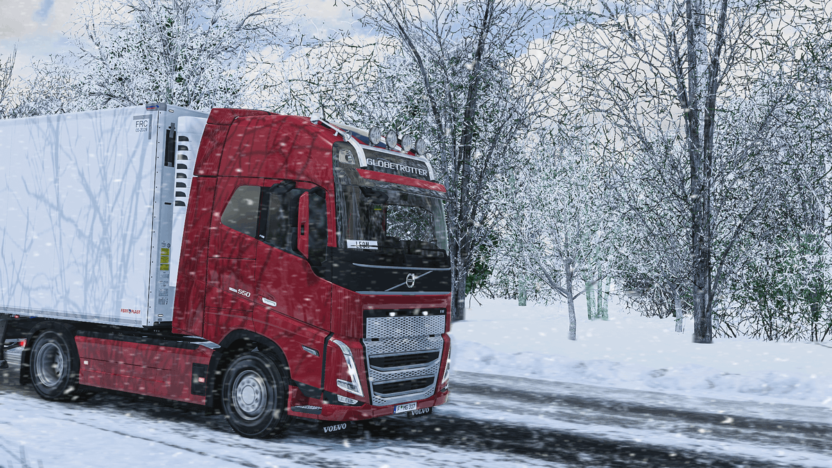 TruckersMP's tweet image. #FunFactFriday | The Grimes winter mod has been very popular on #TruckersMP this season! 

Since it's support, the winter mod has been mentioned 5390 times. 712 messages were "sorry winter mod."

Do you have the winter mod installed this season?  🌨️

#ETS2 #ATS #TruckersMP #SCS