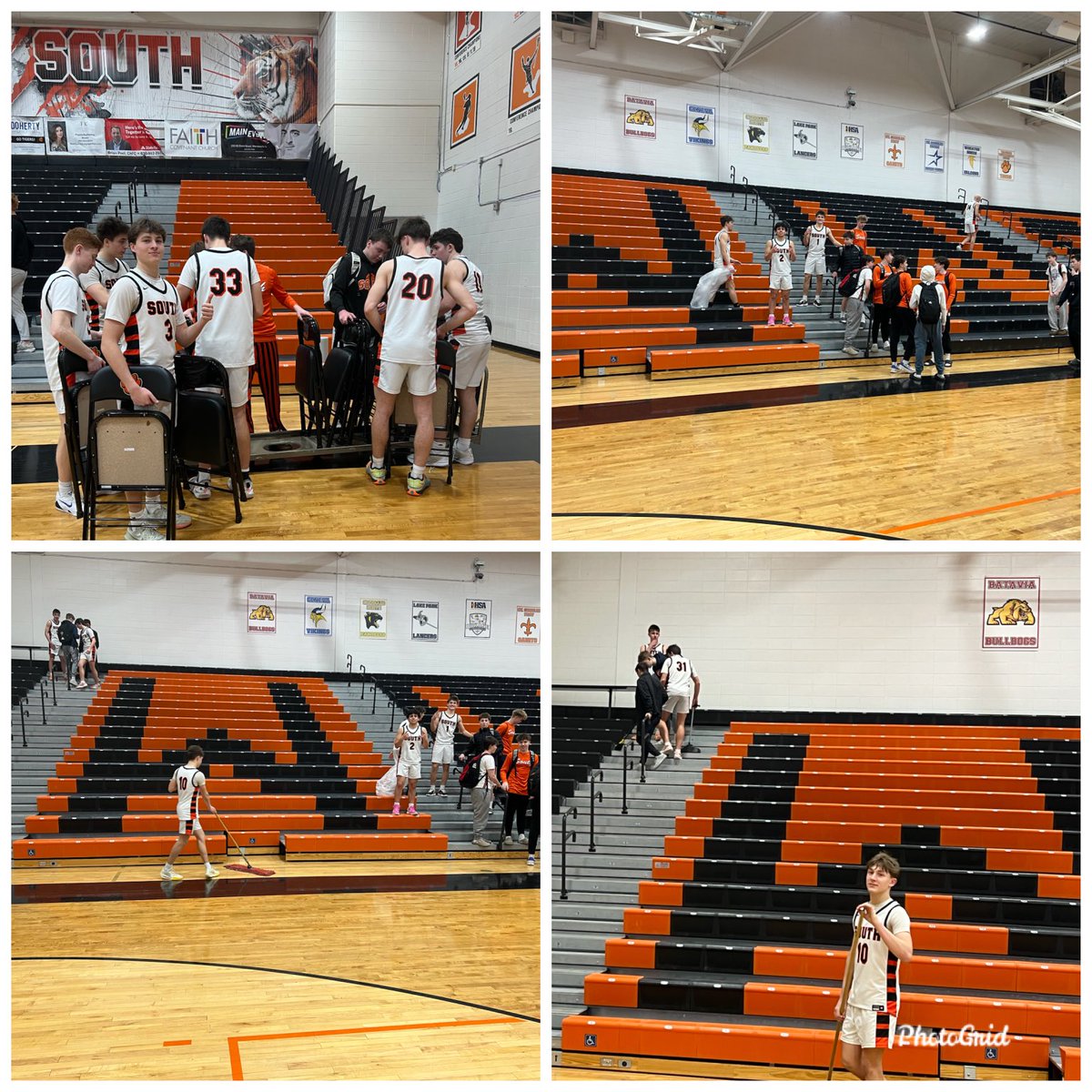 wwshoops's tweet photo. Senior Night and our guys decided to clean up the gym so our maintenance staff could have a good meal provided by our parents. So proud of them. And thank you to our maintenance staff for all they have done for our guys this year. #WNM https://t.co/8yt8uz8KZT