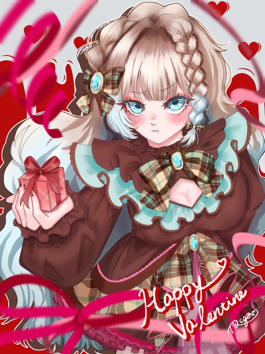 ╭━━━━━━━━━━━━━━╮
　チョコが欲しいならそう言って
╰━━ｖ━━━━━━━━━━━╯

 #バレンタイン 
 #1枚絵公開