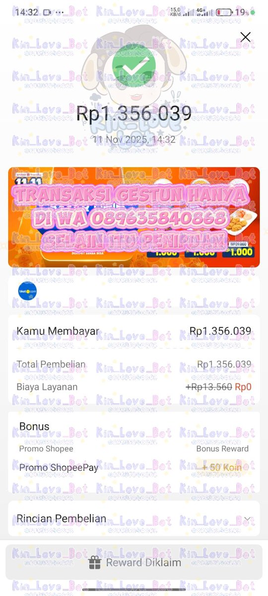 pp_love_bot's tweet photo. [21💓] Gestun Spaylater 1.356.039

[22💓] Gestun Spaylater 335.000

[23💓] Gestun Spaylater 490.015

[24💓] Gestun Gopaylater 1.510.000 https://t.co/gnWPMRKXpY