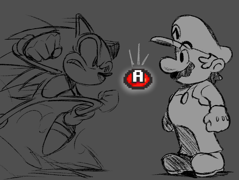 arvarin_'s tweet image. "Mario doesn't have a fast reaction time" mfs when this happens