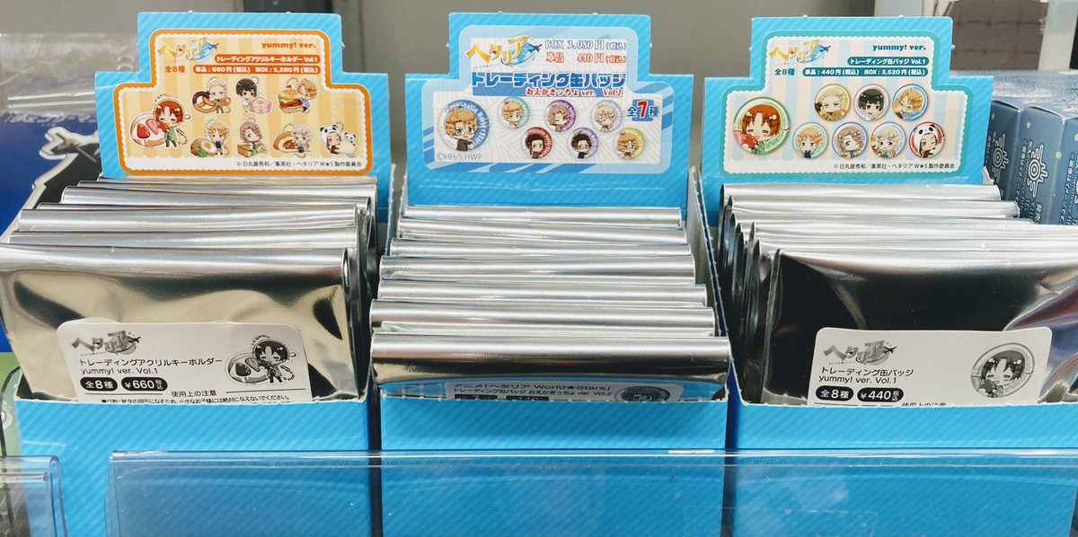 グッズ入荷情報】 『ヘタリア』 🌟トレーディング缶バッジ/おえかきっ