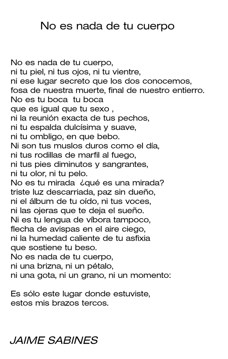 La simple y cálida torpeza del amor.