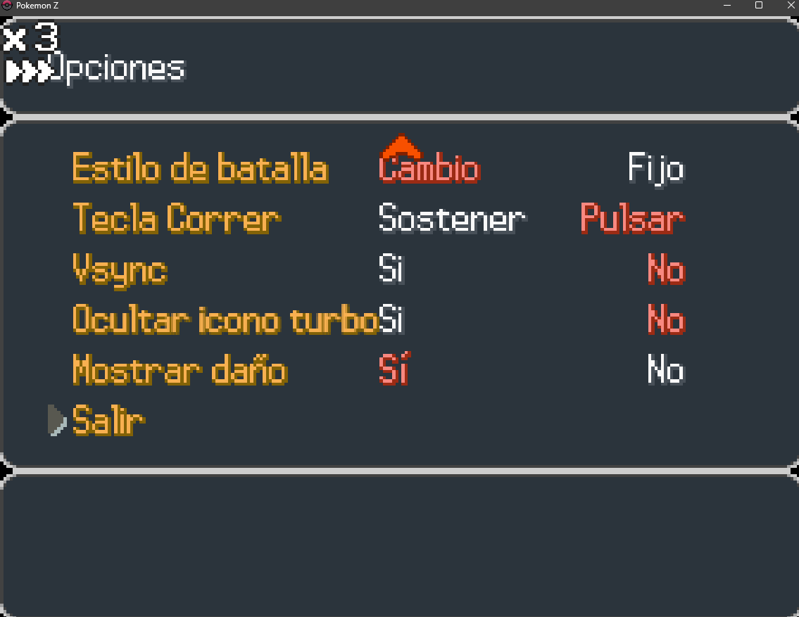 Espero estén disfrutando de #PokemonZ, felicidades a #Eric por tremendo juegazo y por estar pendiente a todos los cambios/correcciones para el juego, hablando de eso, ¿Había una opción para texto, no? que se podía cambiar la fuente. Espero la agregue pronto <a href="/Eric_Lostie/">EricLostie</a>