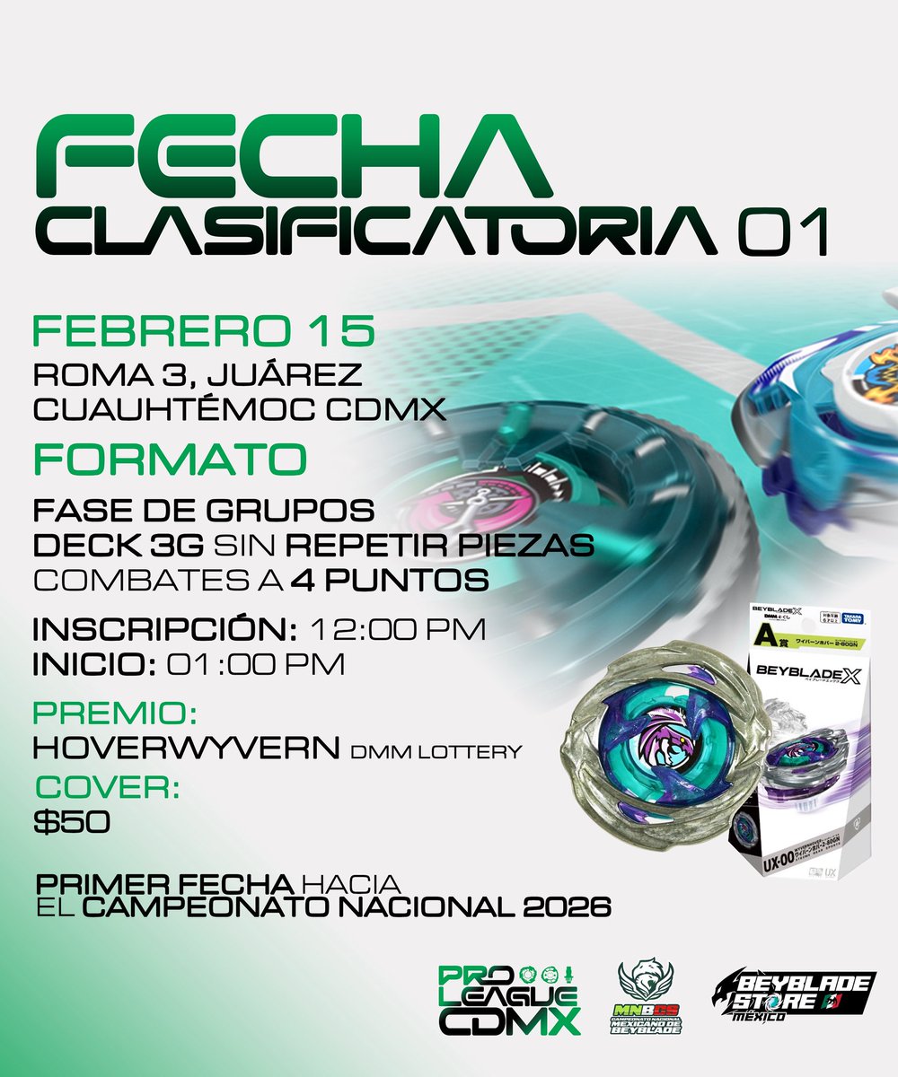 beytournamentmx's tweet photo. Saludos, este Domingo 15 de Febrero arrancamos con los torneos de Pro League CDMX a partir de las 12 pm

El lugar del evento está úbicado en la calle Roma 3, Juárez, a dos cuadras de Metro Cuauhtémoc.

Dirección:

Roma 3, Juárez, Cuauhtémoc, 06700 Ciudad de México, CDMX https://t.co/heLYPriH0O