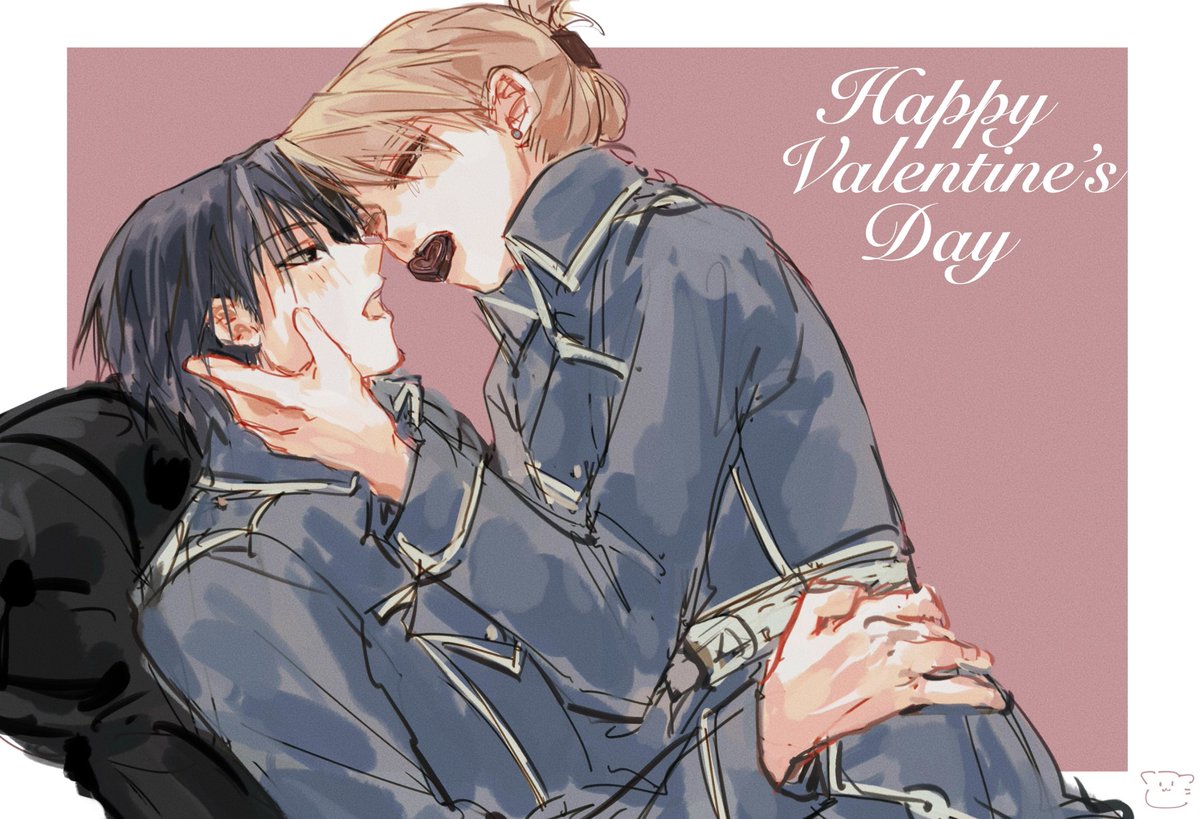 wlyuzu's tweet image. 《論情人節朱古力的正確食法》
ハッピーバレンタイン
ロイアイ
#FMA