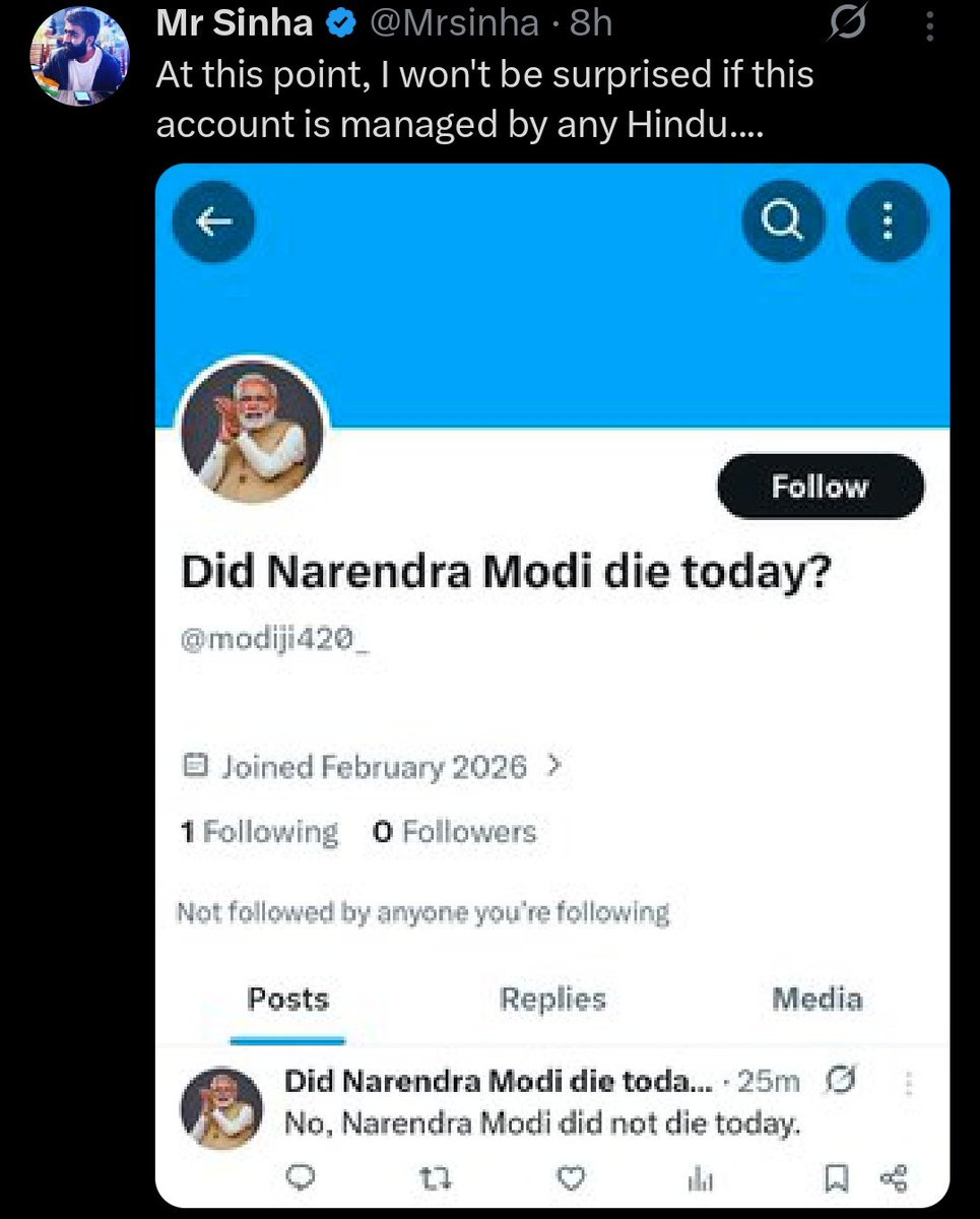 - The account have 0 follower
- It follows only 1 account
- The post doesnt have views

Then how did you got to know about this account?

How did you found it with 0 views and 0 followers, that too in 25 mins?

Or we can assume it was created by you?