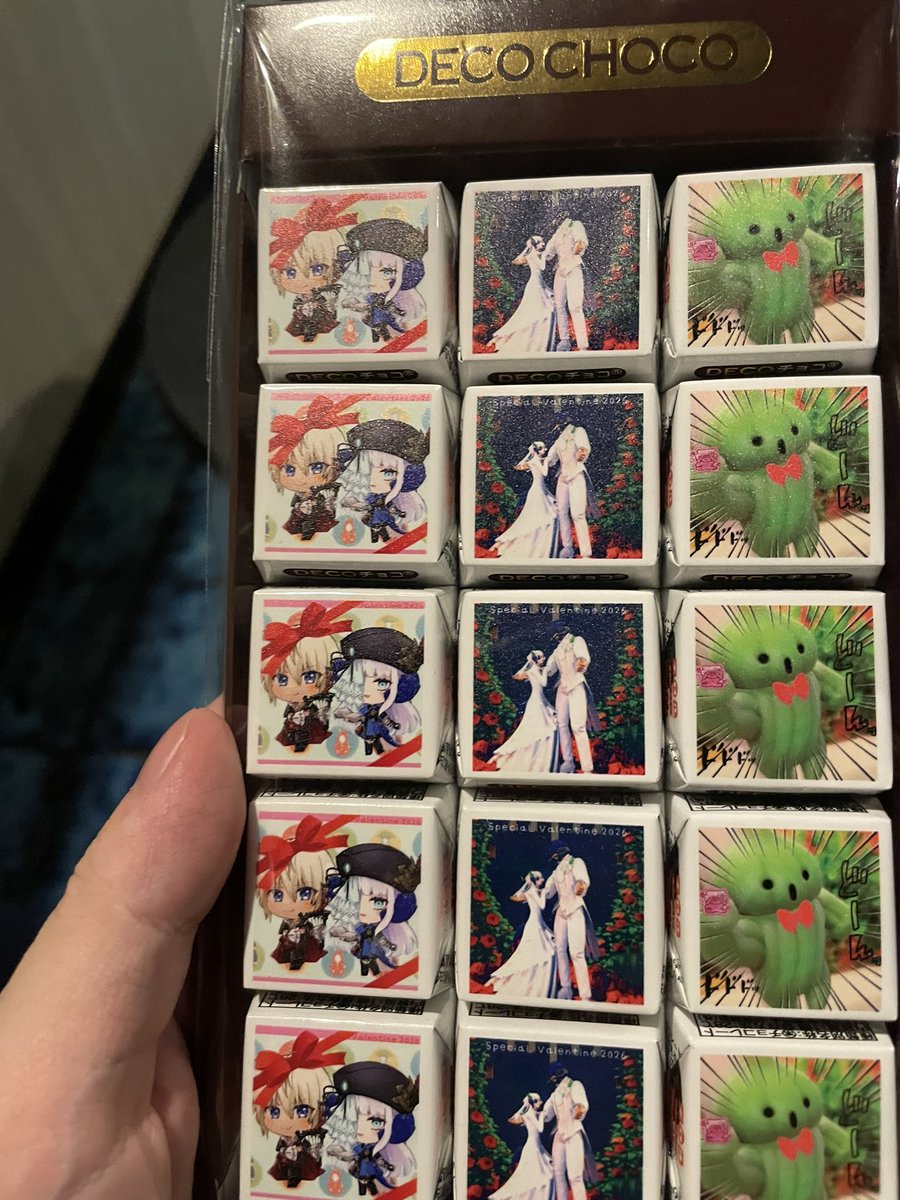 チョコレート貰った〜！！！🍫
どれも可愛い🥰嬉しすぎました