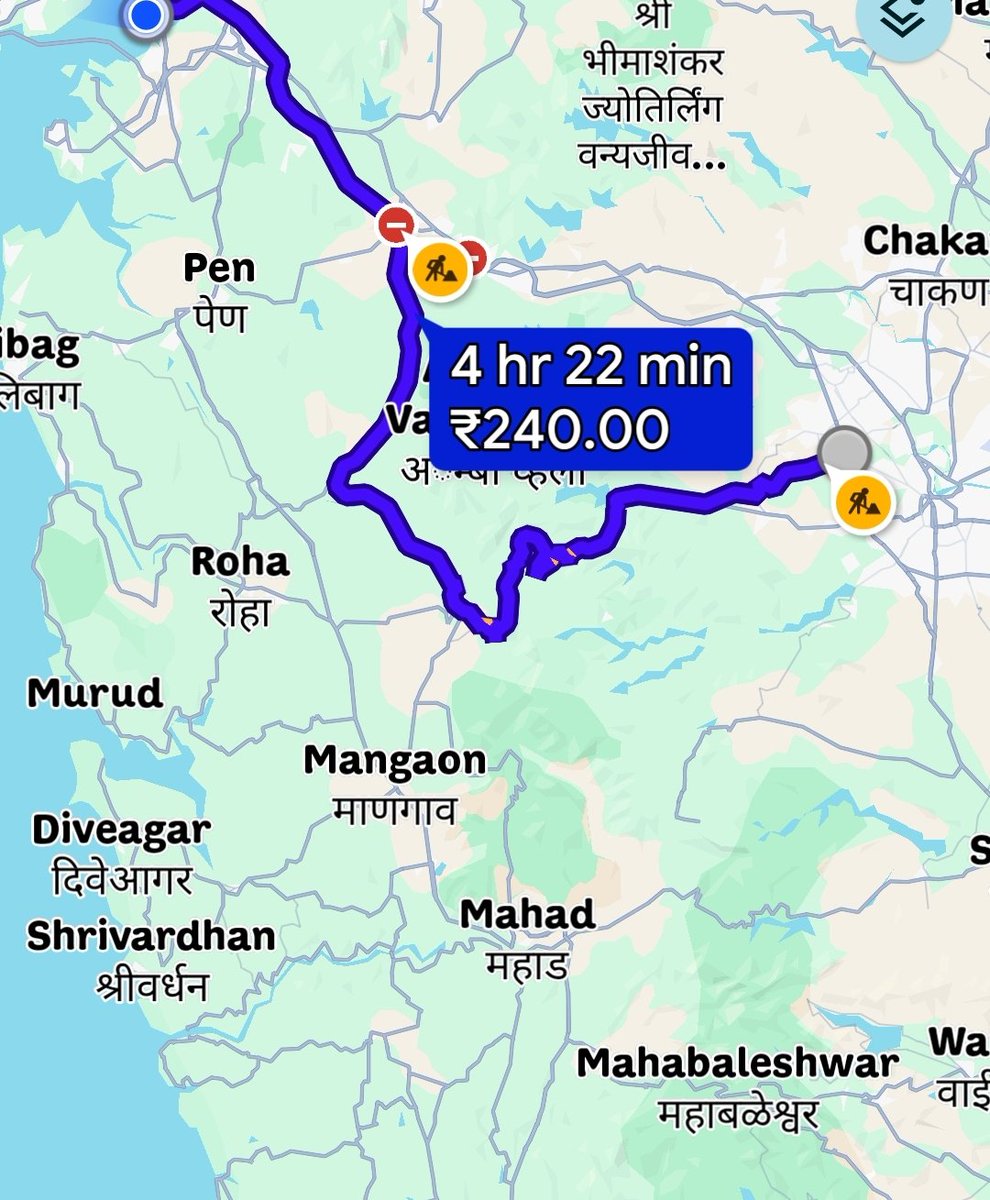 Mumbai2PuneEway's tweet photo. Alert🚨🚨 Mumbai Pune expressway traffic congestion, 30 min towards pune, whereas, towards Mumbai, Goggle is not advising Expressway, waiting 4 reports. https://t.co/G8tuenpsnj
