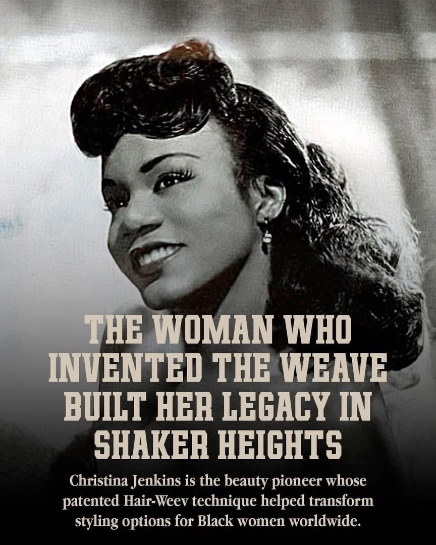 Did you know? 

Christina M. Jenkins was granted a patent for her “HairWeev” technique in 1952.

The Louisiana-born trailblazer moved to Ohio &amp; eventually opened up her own shop Christina’s HairWeeve Penthouse Salon in Shaker Heights, Ohio. There she began to teach her technique