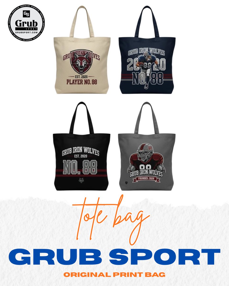 GRUB SPORT オリジナルプリントトートバッグ 練習、試合、遠征、普段