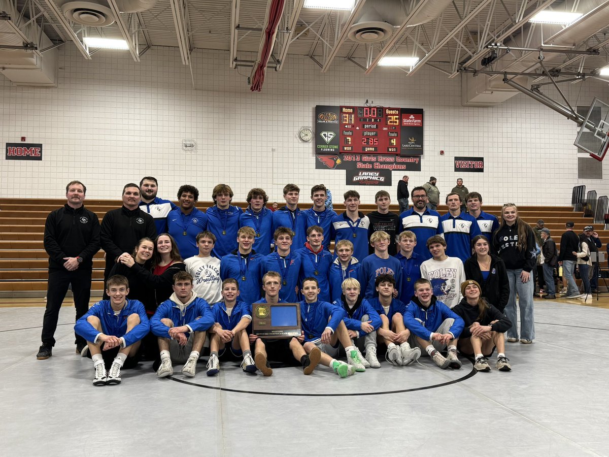 FoleyWrestling's tweet photo. Section 6 AA Champions!! https://t.co/2BxZUoXdQV