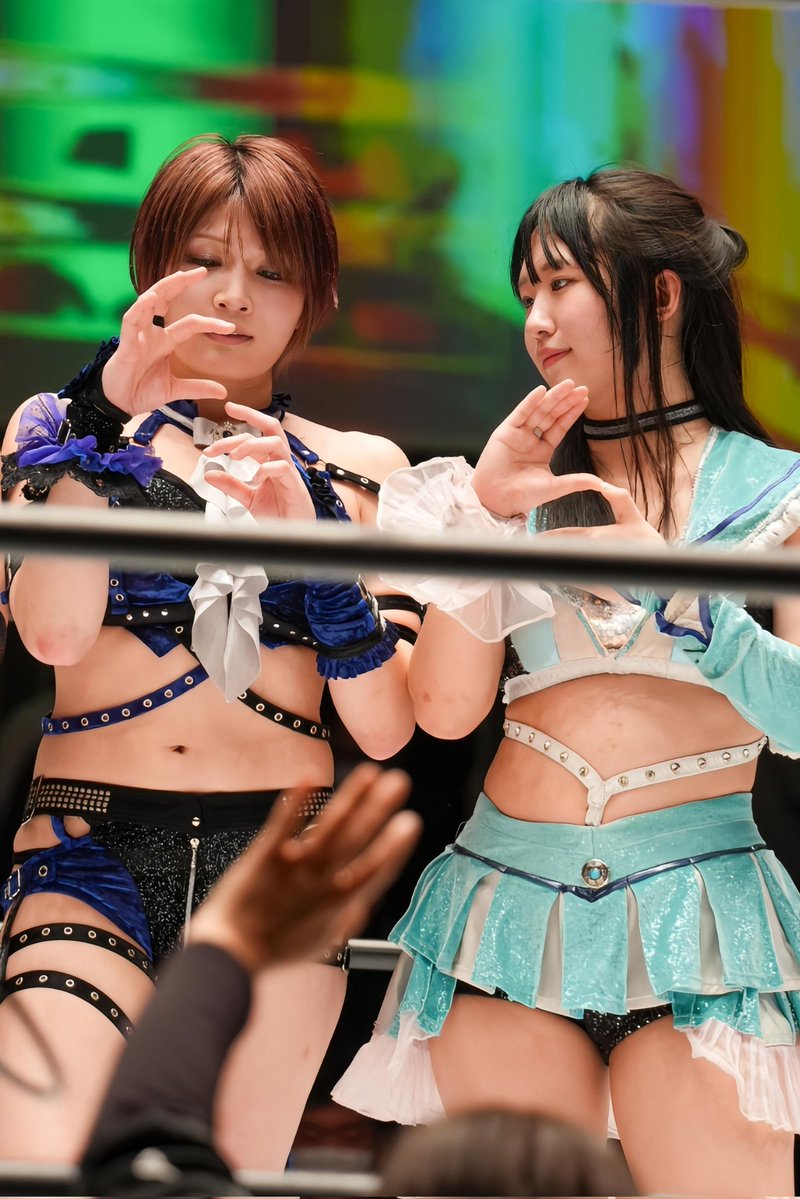 🍠『こうやろ？』 🦄『ちがいますよ』 #安納サオリ #玖麗さやか #STARDOM