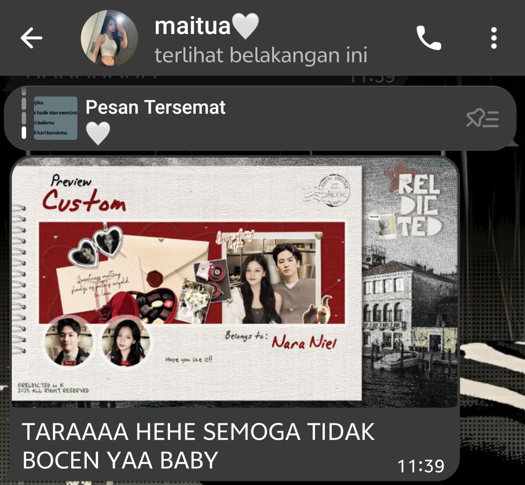 I received a Valentine’s gift from my love