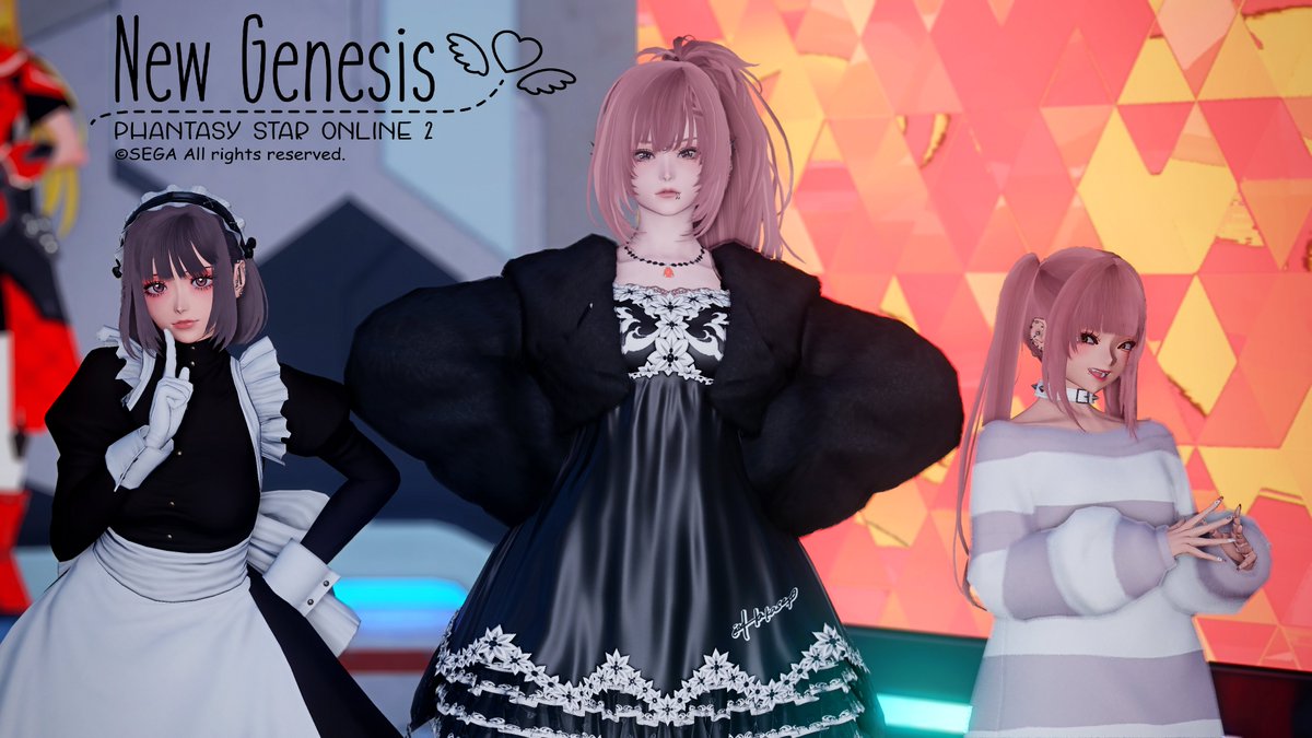安定の３人💕
＃PSO2NGS_SS