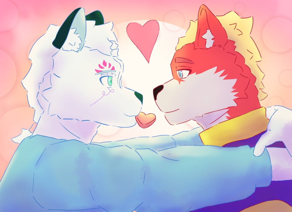Sol1us's tweet photo. Valentine~ 💞

( me with my own oc, I feel pathetic LOL )
#fursona #furry #furryart #furryoc https://t.co/qSKlmwVfxL