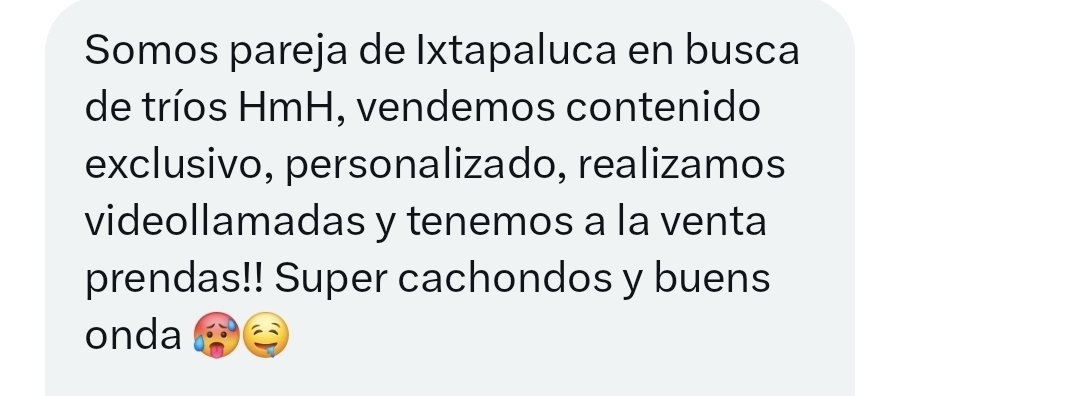 zonaorienC27836's tweet photo. Otra parejita mas que nos manda su aporte en busca de trios siganlos y comprenles contenido les dejo su perfil gracias por su aporte👿
@FatGe7 https://t.co/7fgzxK6luA