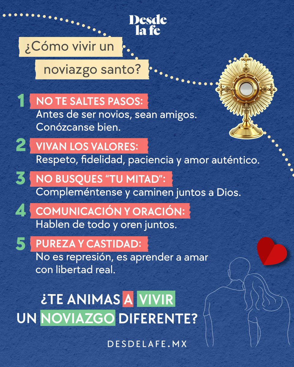 DesdeLaFeMx's tweet image. ¿Es posible un noviazgo santo? 😇💕
Aprende cómo vivir esta etapa con propósito con estos consejos: desdelafe.mx/familia/que-di…

#Novios #Díadelamor #parejas #sanvalentín